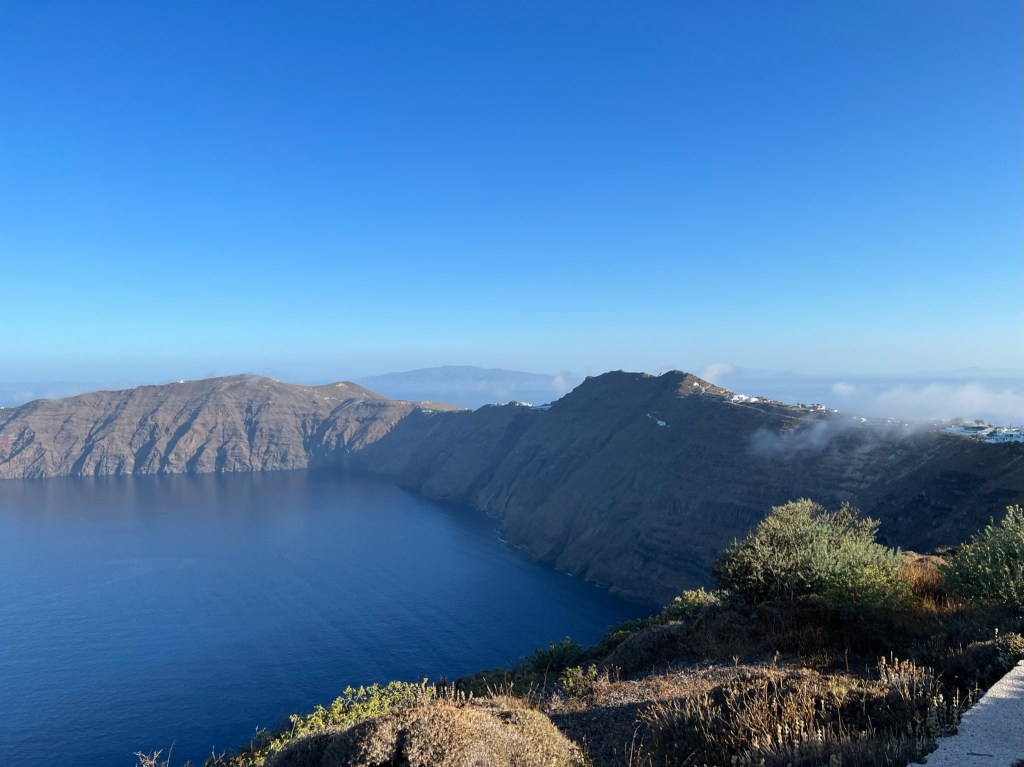 Views from Fira to Oia Hike in Santorini, Greece