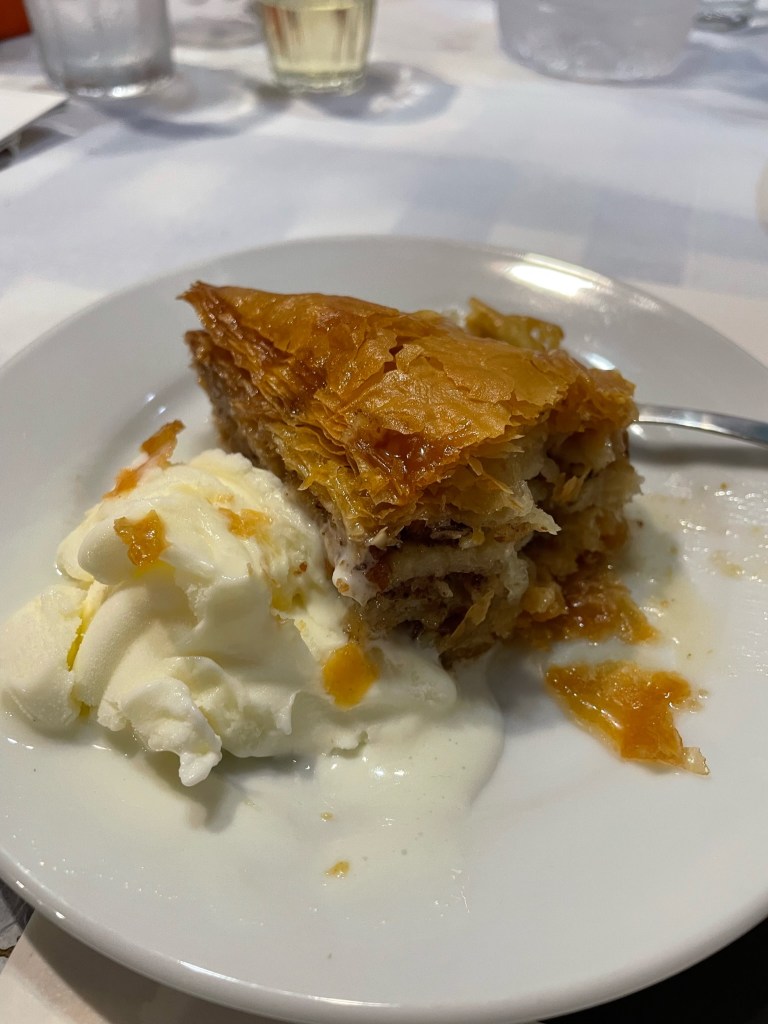 Baklava in Santorini, Greece