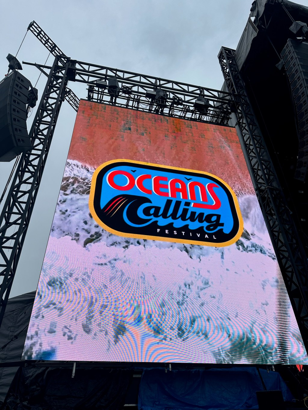 Oceans Calling big screen at Sea Bright Stage