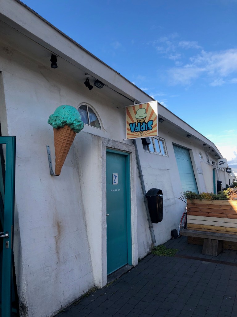 ice cream shop in reykjavik, iceland