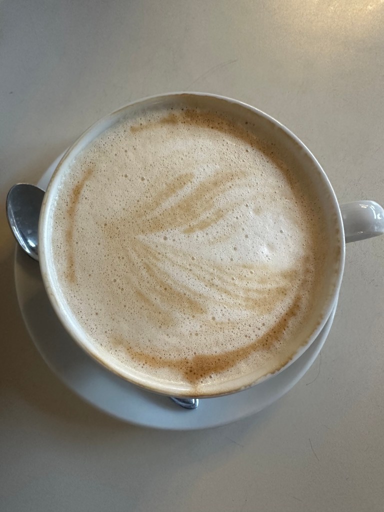 Latte at Pancakes in Amsterdam
