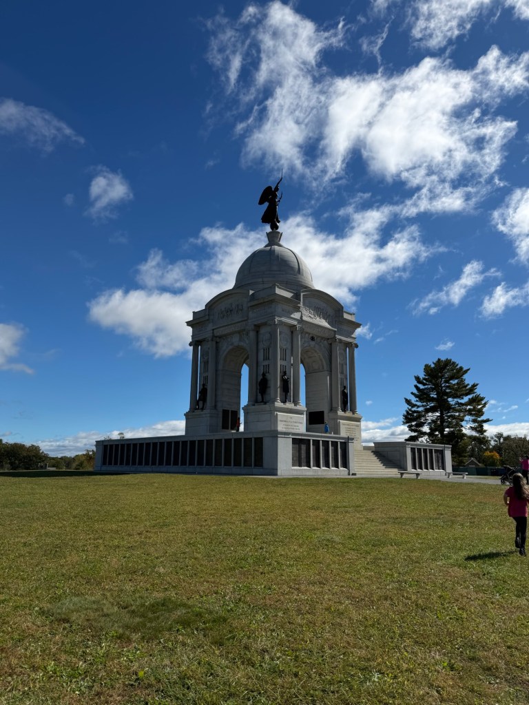 The Pennsylvania Memorial on the Gettysburg tour  